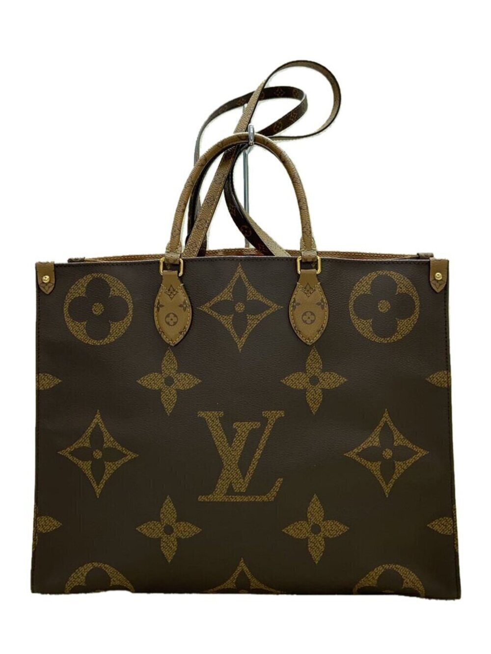 LOUIS VUITTON On The Go Monogram Giant Brown Leather Brown All over